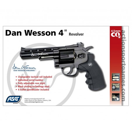 Dan Wesson noir 4'' GNB 3j CO2 4,5mm