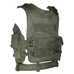 Veste tactical olive 8 poche holster + ceinturon 2