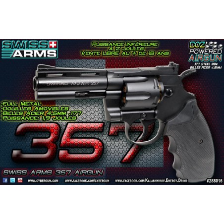 Python 357 Magnum Swiss Arms 4 Pouces GNB CO2 4,5mm