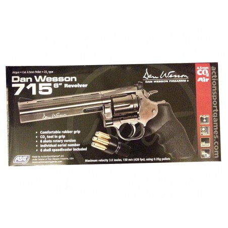 Dan Wesson 715 6'' Steel Grey GNB 3j CO2 4,5mm