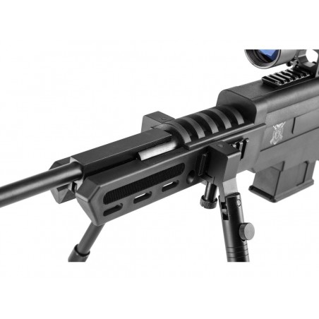 Carabine Black Ops Sniper Scope 4X32 Bipied Silencieux plomb 4,5 mm 20 J
