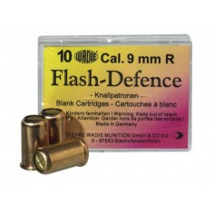 10 cartouches à blanc Flash Defense 9 mm Revolver