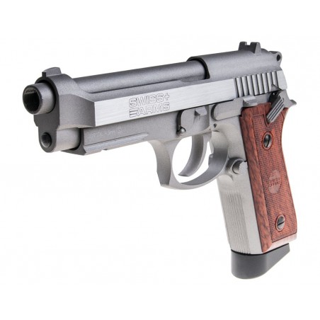P 92 Stainless Swiss Arms Full Metal Blowback CO2 4,5mm