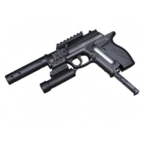 C11 KT2 Tactical Crosman pistol 4,5mm avec laser et silencieux