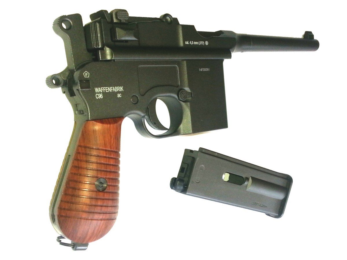 Mauser M712 Broomhandle Full Metal CO2 4,5mm Semi & Full Auto