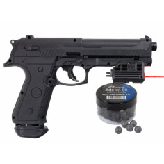 Pistolet Defense 18 Joules LTL Alfa 1.50 Laser Balles Caoutchouc Cal 50 2