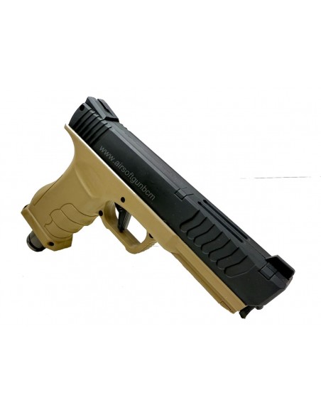 Pack defense GS50 V2 Black Tan Cal 50 Balles Caoutchouc CO2 18 Joules