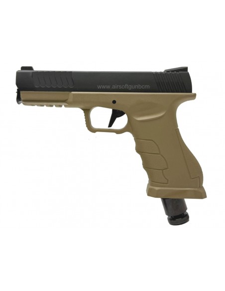 Pack defense GS50 V2 Black Tan Cal 50 Balles Caoutchouc CO2 18 Joules