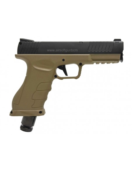 Pack defense GS50 V2 Black Tan Cal 50 Balles Caoutchouc CO2 18 Joules