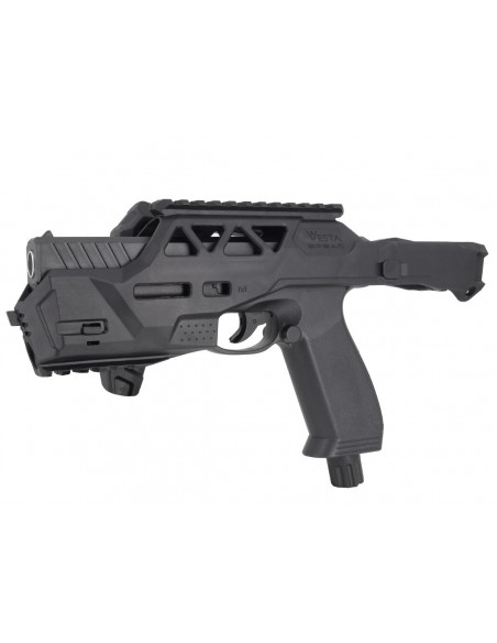 Combo Pistolet + Crosse Vesta Defense PDW50 Balles Caoutchouc Cal 50